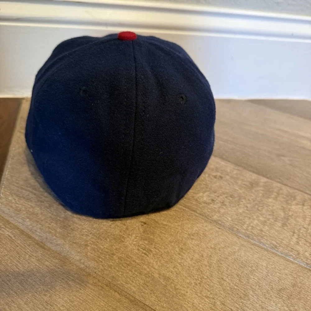 Oakland Oaks Ebbets Field Flannels Wool Ballcap 7 1/8 Navy Red 1948 PCL USA Made